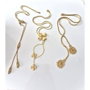 Vintage Lariat Necklace Lot of 3